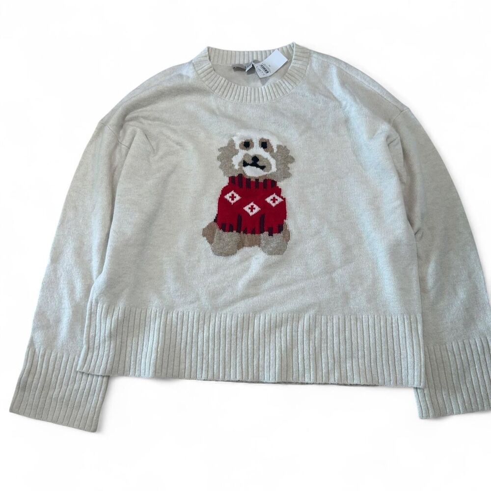 LOFT Dog Knit Sweater
